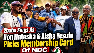 2baba Sings As Hon Natasha &amp; Aisha Yesufu Picks Up NDC Membership Card With Sen, Dickson Seriake 