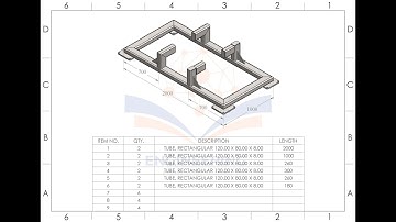 Steel Frame for Beginners in Solidworks Weldments