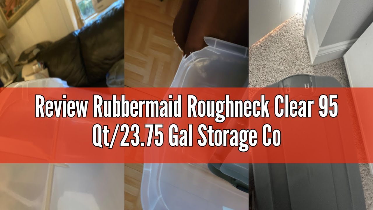 Review Rubbermaid Roughneck Clear 95 Qt/23.75 Gal Storage Containers ...