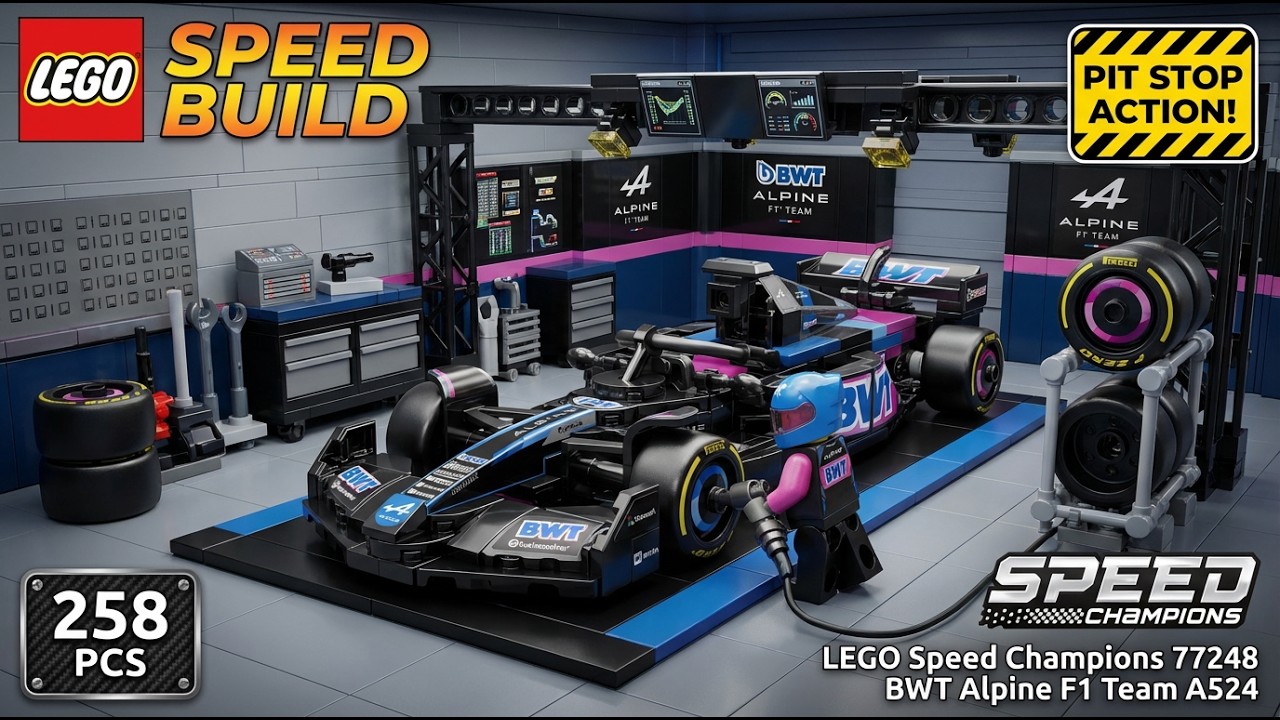 LEGO Speed Champions 77248 BWT Alpine F1 Team A524 🏎️ | Satisfying Speed Build 🏁