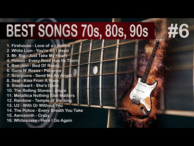 Lagu Slow Rock Barat Yang Paling Populer Tahun 70an 80an 90an   Best Rock Classic Playlist class=