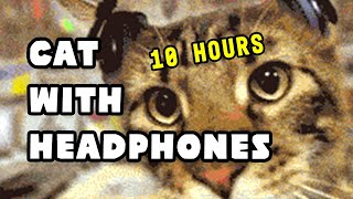 Cat With Headphones 10 Hours