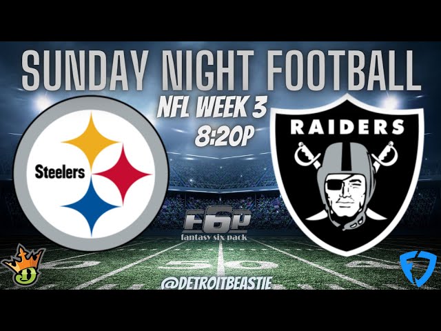 Fantasy Football Picks: Steelers vs. Raiders DraftKings NFL DFS SNF Showdown  Strategy - DraftKings Network
