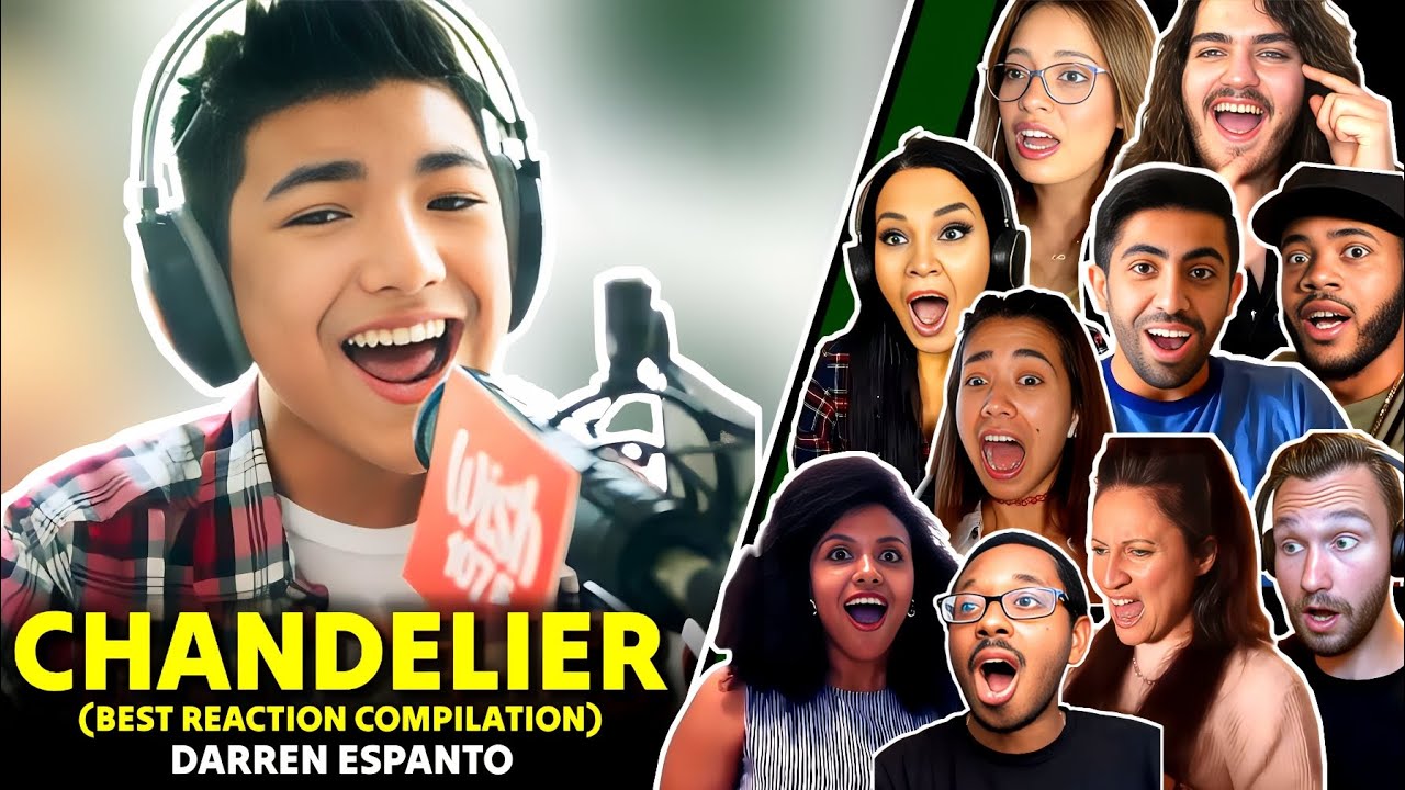 CHANDELIER by Darren Espanto | Best Reaction Compilation #reactionvideos #thebattleshow