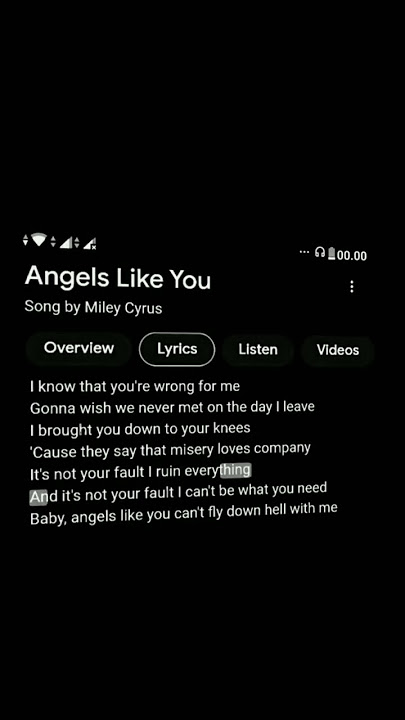 Story wa Lagu Angels Like You by Miley Cyrus🎶