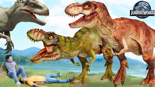 The Best of Dinosaur TRex Attack | Trex chase | Jurassic Park Fan Made Movie | Dinosaur | Ms Sandy