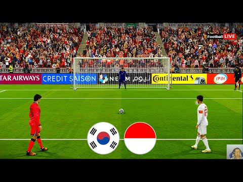 INDONESIA U-23 VS KOREA SELATAN U-23 | Penalty Shootout | PIALA ASIA U23 2024 | PES GAMEPLAY