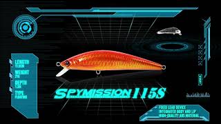 Senses Fishing Spy Mission 115S sinking lure action Resimi