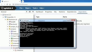PostgreSQL - SQL Shell - Change postgresql password
