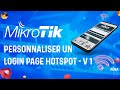 Personnaliser un login page hotspot mikrotik  free login page v1