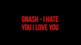 Gnash -  I Hate You I Love You ft. Olivia OBrien Official Lyrics Video