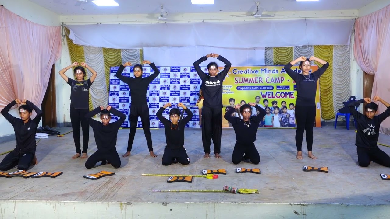 Shiva tandav in annual day celebrations at Creative Minds Academy jaggayyapeta