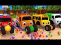 Learn Fruits Names With Color Balloons and Dart | Nursery Rhymes &amp; Kids Songs - ToyMonster