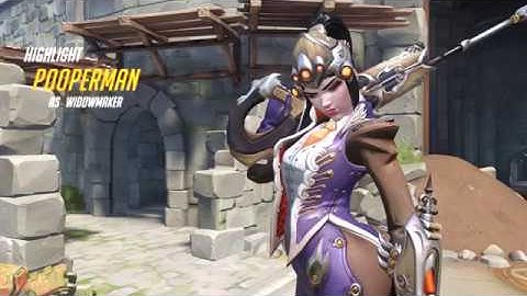 OverWatch: Amazing Widowmaker Hookshot on Eichenwalde