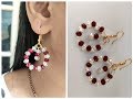Pearl &amp; Crystal Earrings at home | SA Jewellery &amp; Crafts
