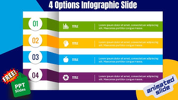 Create 4 Infographic Options Slide in PowerPoint | PowerPoint Tutorial: 1157
