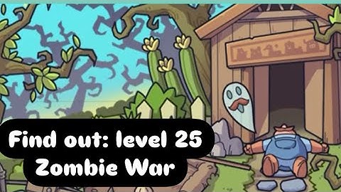 Find out-hidden objects:level 25 zombie war