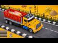 DIY Cargo Transport Road Project - Building a Modern City Road for Heavy Truck Delivering Cement