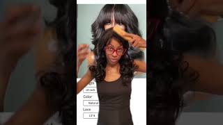 Wig review gone wrong🥴 #hair #hairstyles #wigreview #wigs #wiginstall #bangwig #hairreview