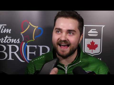 2020 Tim Hortons Brier - Media Scrum - Draw 19