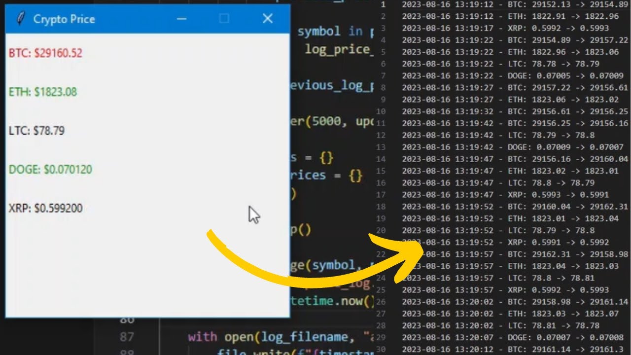 Making a crypto price tracking program with Python - YouTube