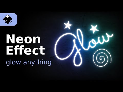 Add a Fully Editable Neon Glow in Inkscape (~2 minutes!)