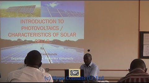 PV Workshop 2015 - Introduction to Photovoltaics