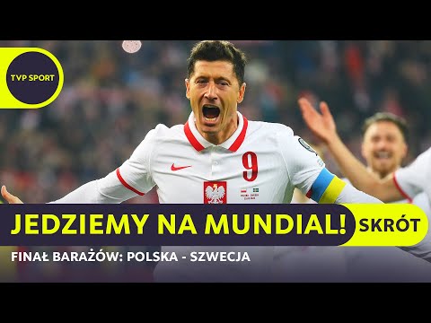 FINAŁ BARAŻÓW: POLSKA – SZWECJA, LEWANDOWSKI BEZBŁĘDNY, CO ZA GOL ZIELIŃSKIEGO! | SKRÓT MECZU