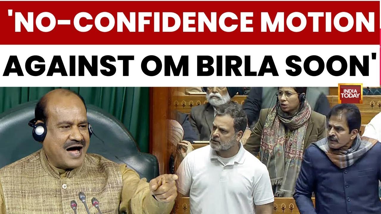 Lok Sabha News: No-Confidence Motion Against Lok Sabha Speaker Om Birla | India Today News