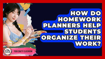How Do Homework Planners Help Students Organize Their Work? - Your Crafty Classroom