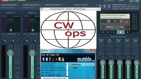 CWops - VoiceMeeter & Mumble setup guide for online QSO CW MORSE CODE NETs