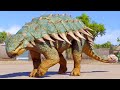 HERBIVORE DINOSAURS vs RAPTORS SQUAD ARENA BATTLE - Jurassic World Evolution 2