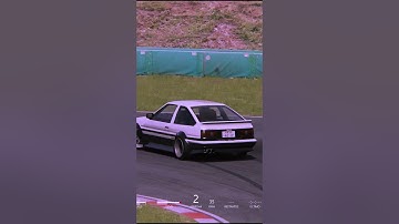 DRIFT COMBO +80KM/H WITH TOYOTA #ae86   NITIAL D VERSION #shorts