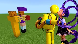 Poppy Playtime Lily Lovebraids Kissing The Player Addon in Minecraft