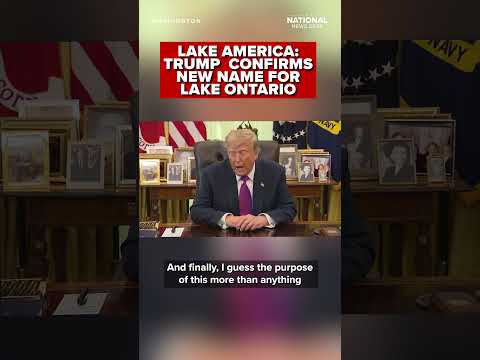 Video TRUMP RENAMES LAKE ONTARIO 'Lake America' as Canada tensions escalate
