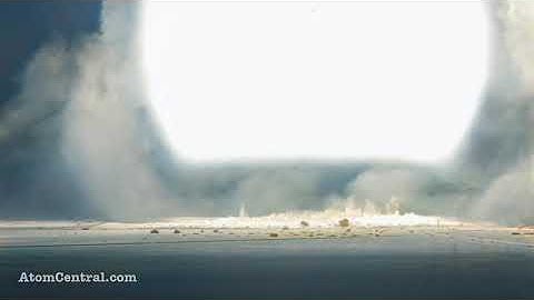 4K AI Colorized ¦ Atomic Bomb Cannon test with Shockwave in 1953   DeOldify1