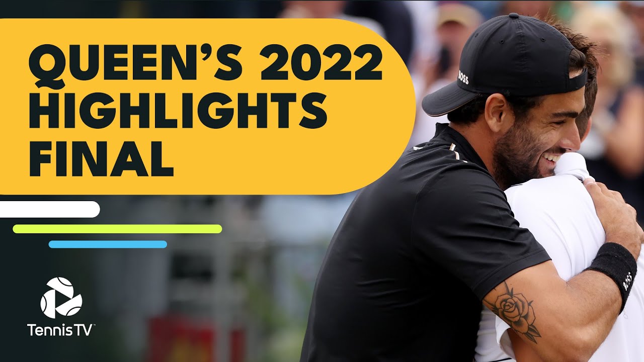 Matteo Berrettini vs Filip Krajinovic Queens 2022 Final Highlights