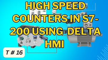 High-Speed Counters with Siemens S7-200 PLC Using Encoders and Delta HMI Programming in STEP 7