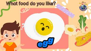 Foods for Kids | English Vocabulary |What food do you like? | I like  | English Speaking | ESL