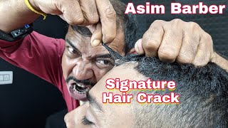 Asim Barber Signature Hair Cracking Head Massage With Neck Crack Ear Crack Nasal Bridge Crack ASMR