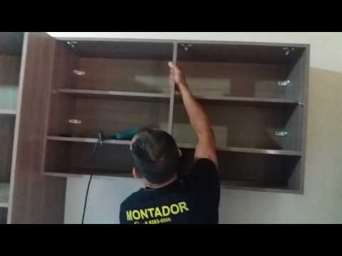 Vídeo: Trilho de montagem: fixação de armários de parede