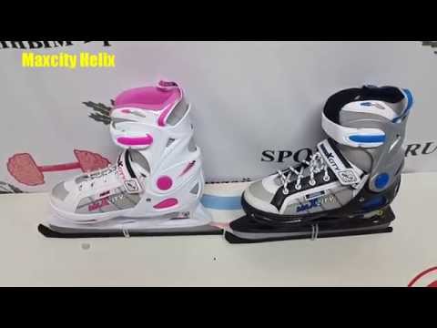 Обзор раздвижных коньков Maxcity Helix Boy и Maxcity Helix Girl / Review ice skates