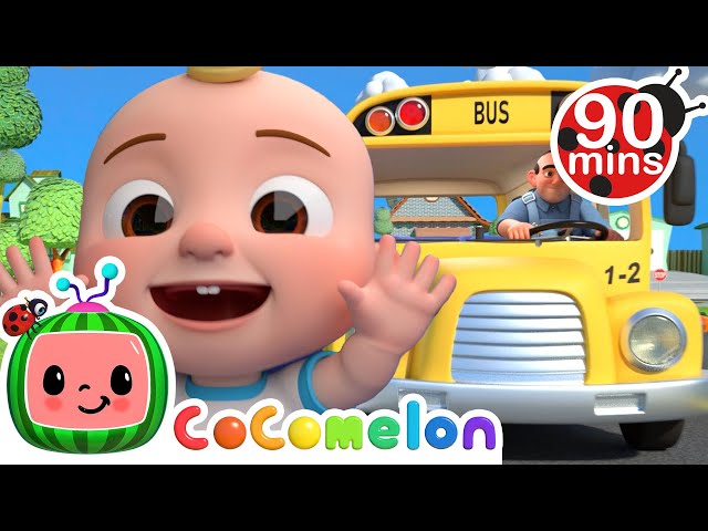 Wheels on the bus +Baby Shark & More Popular @CoComelon Animal Cartoons for Kids | Funny Cartoons class=