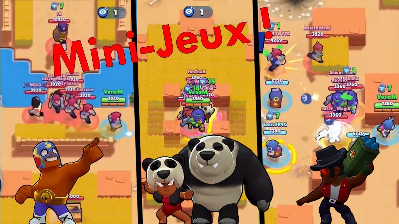 DES MINIJEUX SUR BRAWL STARS YouTube