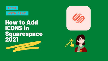 How to add icons/images in Squarespace 2022