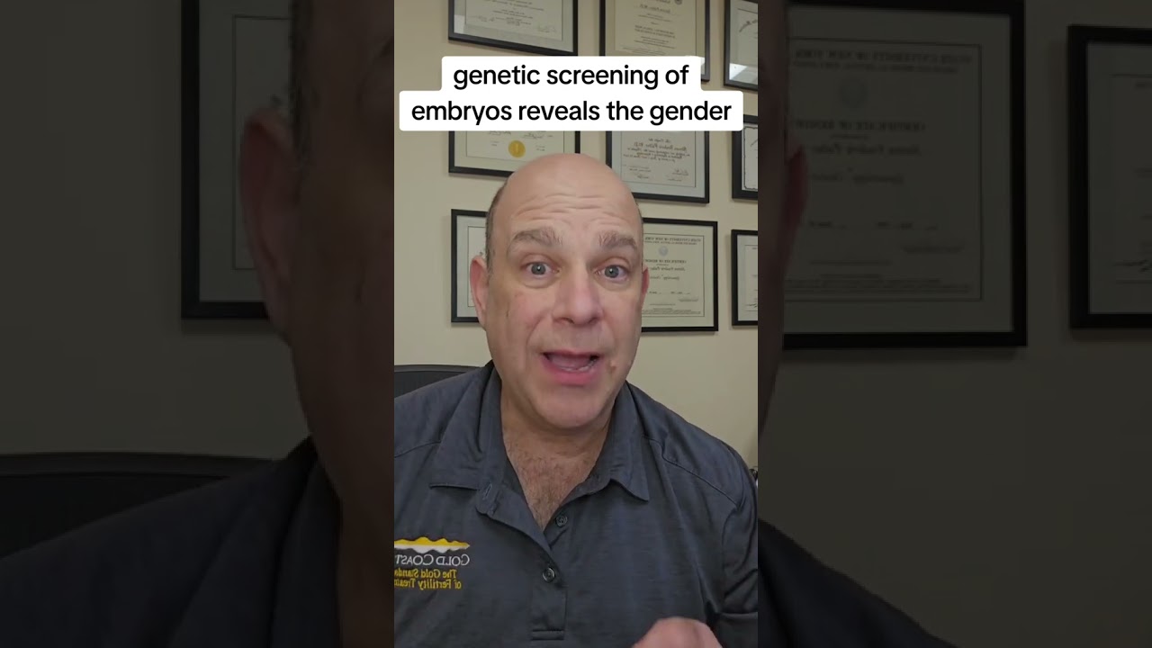 we can test embryos for biological sex prior to pregnancy