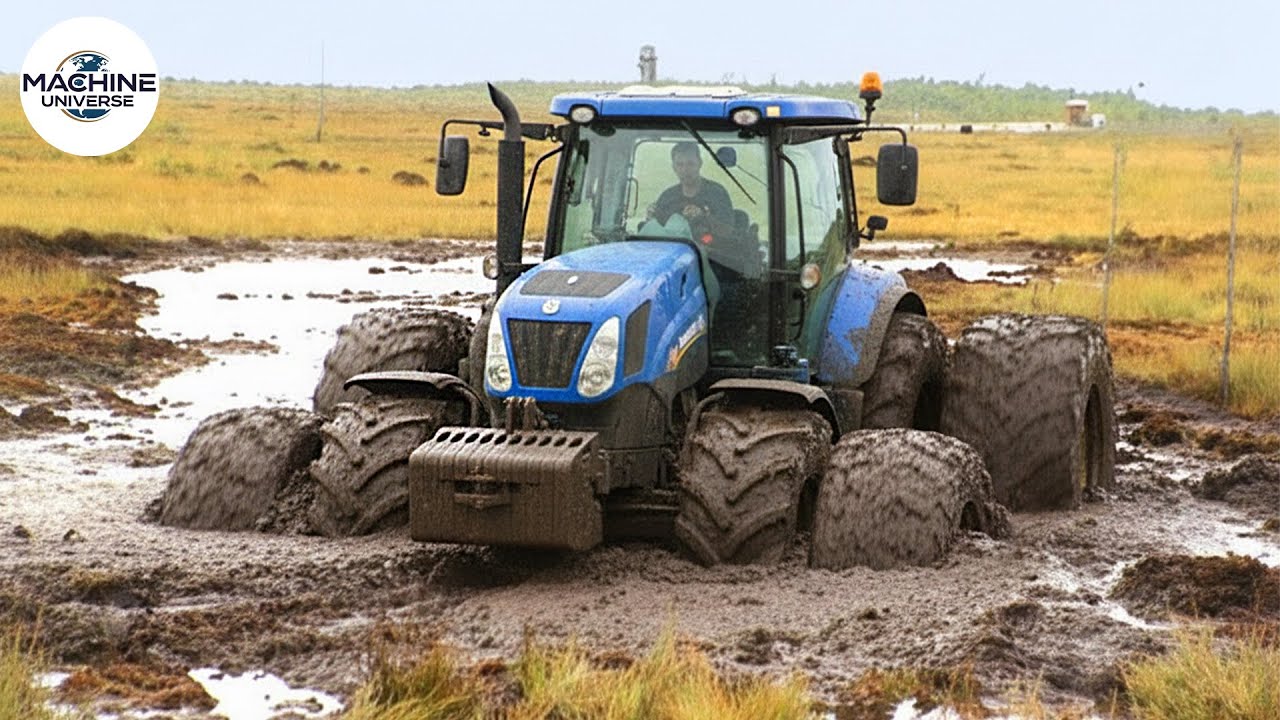 Unbelievable Tractor Stuck in Mud Moments | Extreme Heavy Equipment ...
