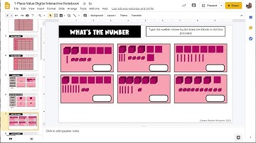 Place Value Digital Interactive Notebook Video Preview