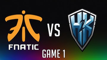 EU LCS | Fnatic vs H2K | Game 1 | Summer Split Playoffs 2016 | Quarterfinals