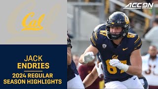 Jack Endries 2024 Regular Season Highlights Cal TE